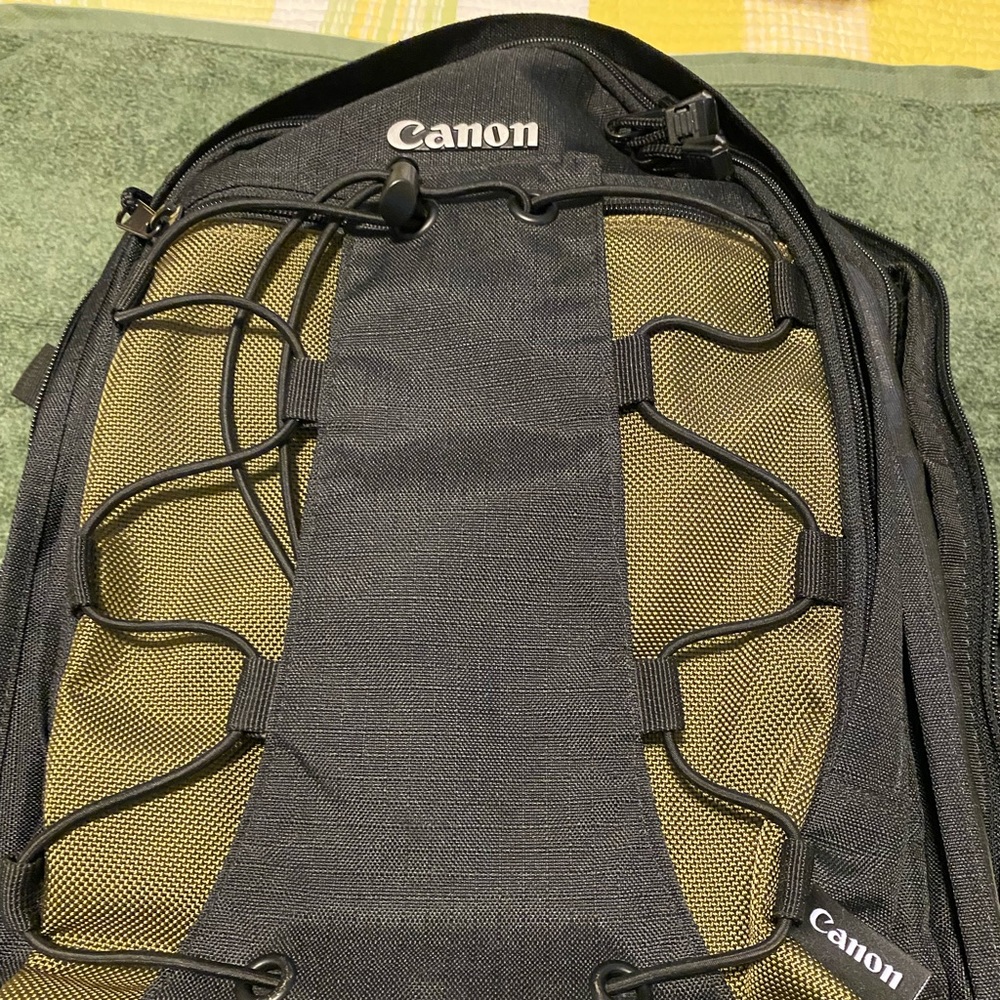 Canon Black and Olive Camera Bag